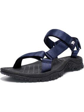 Men's Blue Comfortable Athletic Hiking Sport Sandals Outdoor Beach Shoes